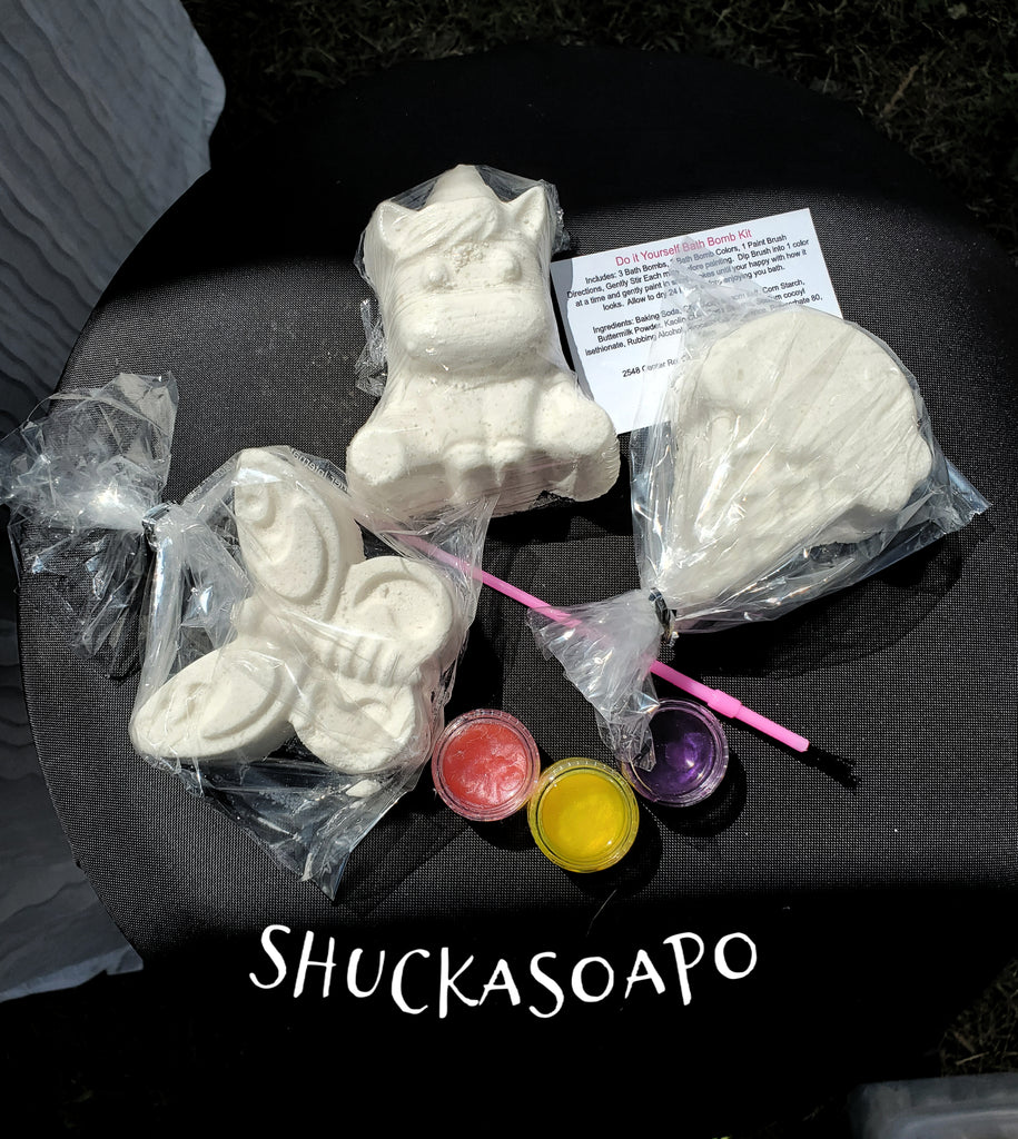 Paint Your Own Bath Bomb Kit – Shuckasoapo